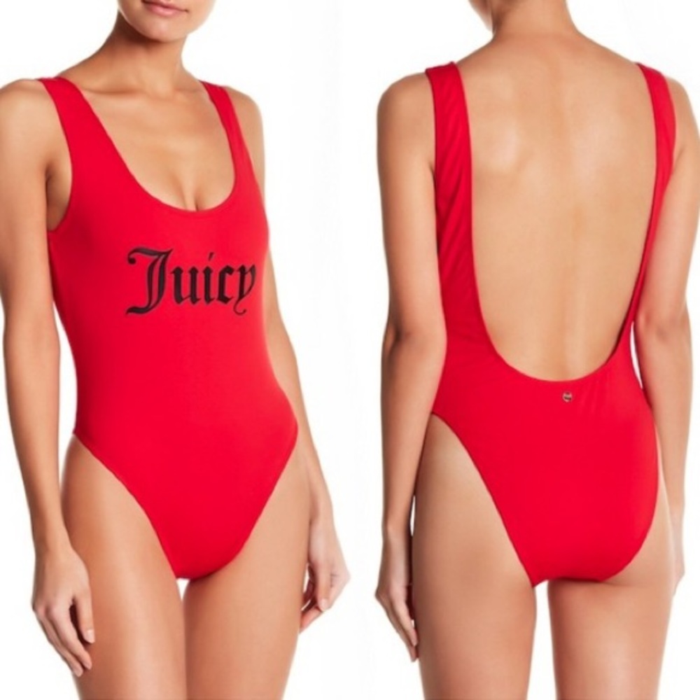 Juicy Couture Logo Print Swimsuit